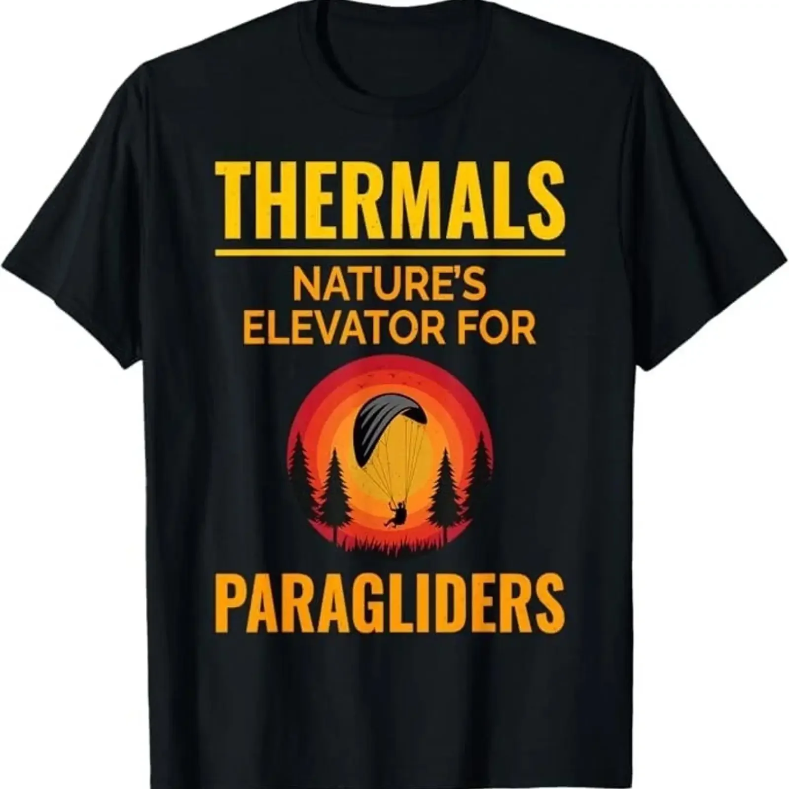Paragliding Pilot Paraglider Extreme Aerial Sports Outdoor Thermals T Shirt vintage Washed Casual Versatile streetwear Unisex