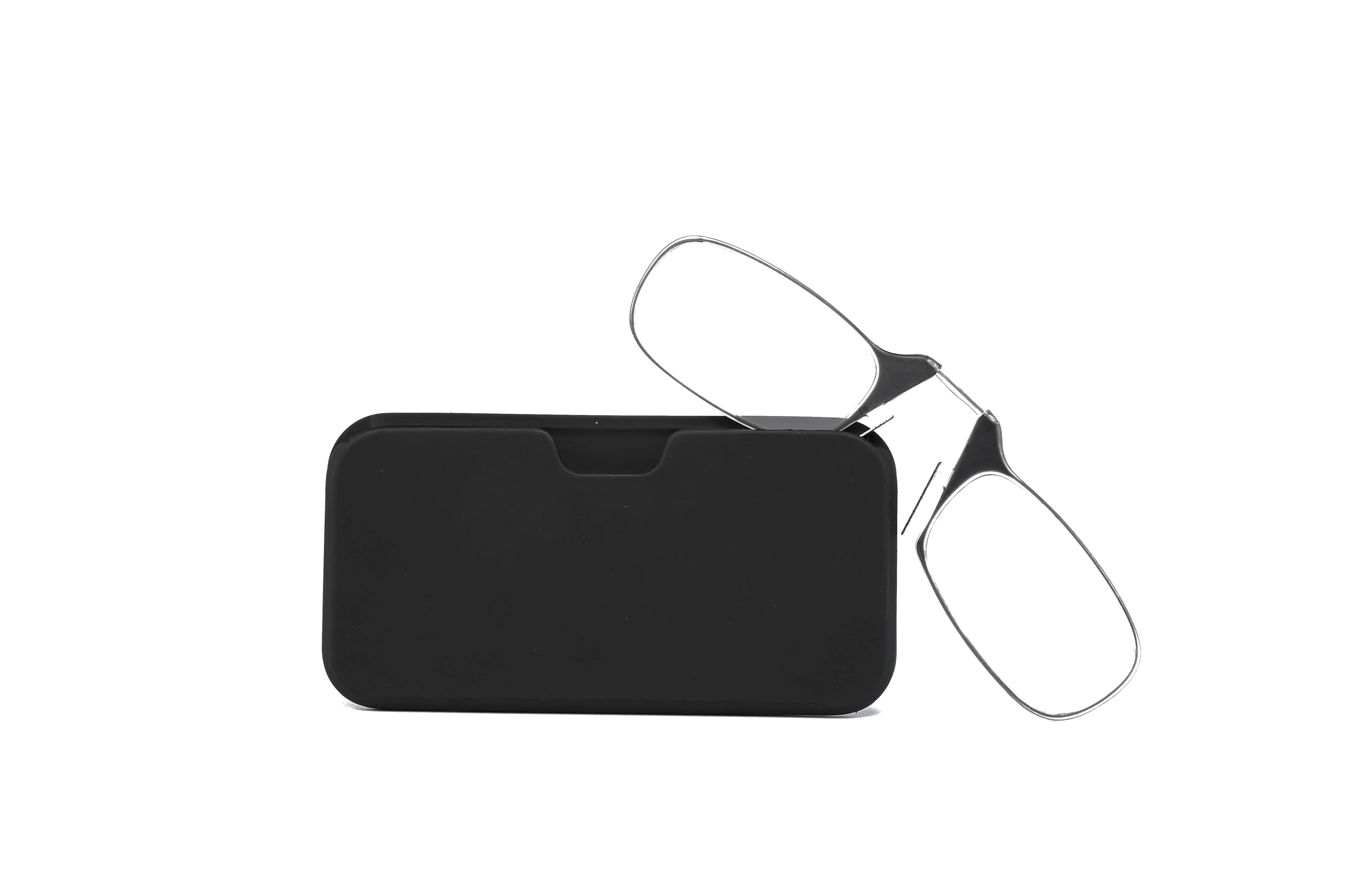 Legless Clamp Nose Reading Glasses for Both Men and Women Portable Sticky Phone to Send Ultra-Thin Glasses Case +2.00 +2.50 image 5
