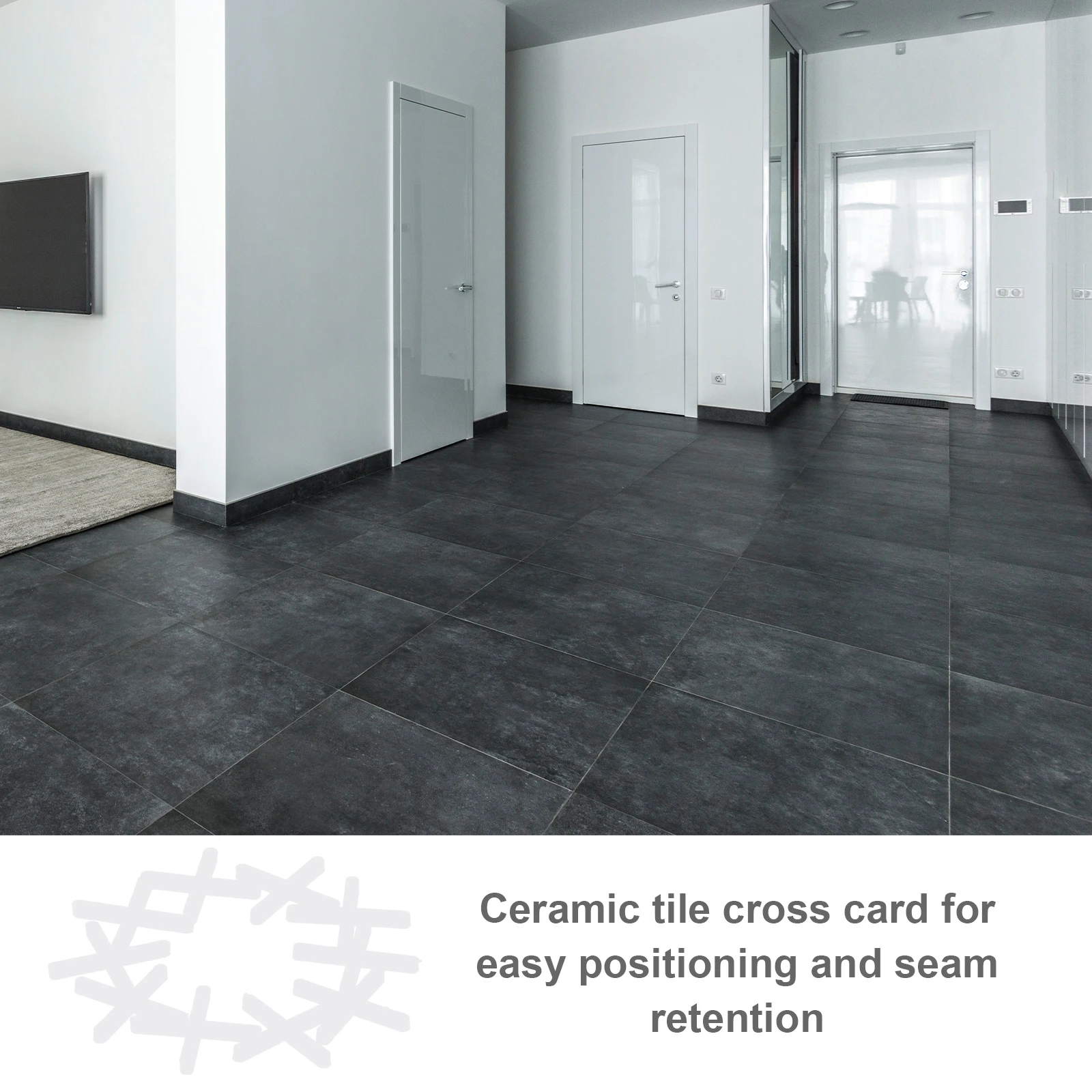 

1000 Pcs Tile Cross Card 2mm Spacers Leveling System Ceramic Wall Flooring Reusable Plastic Deck