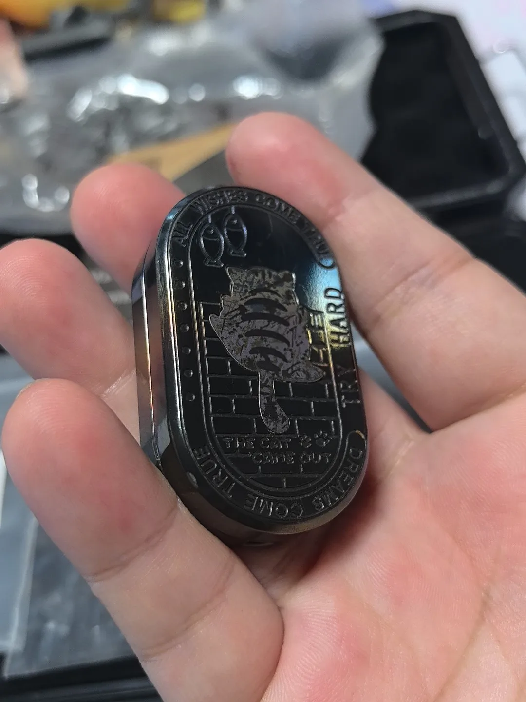 Used FZedc F2 zirconium color material + titanium horse greedy cat patch