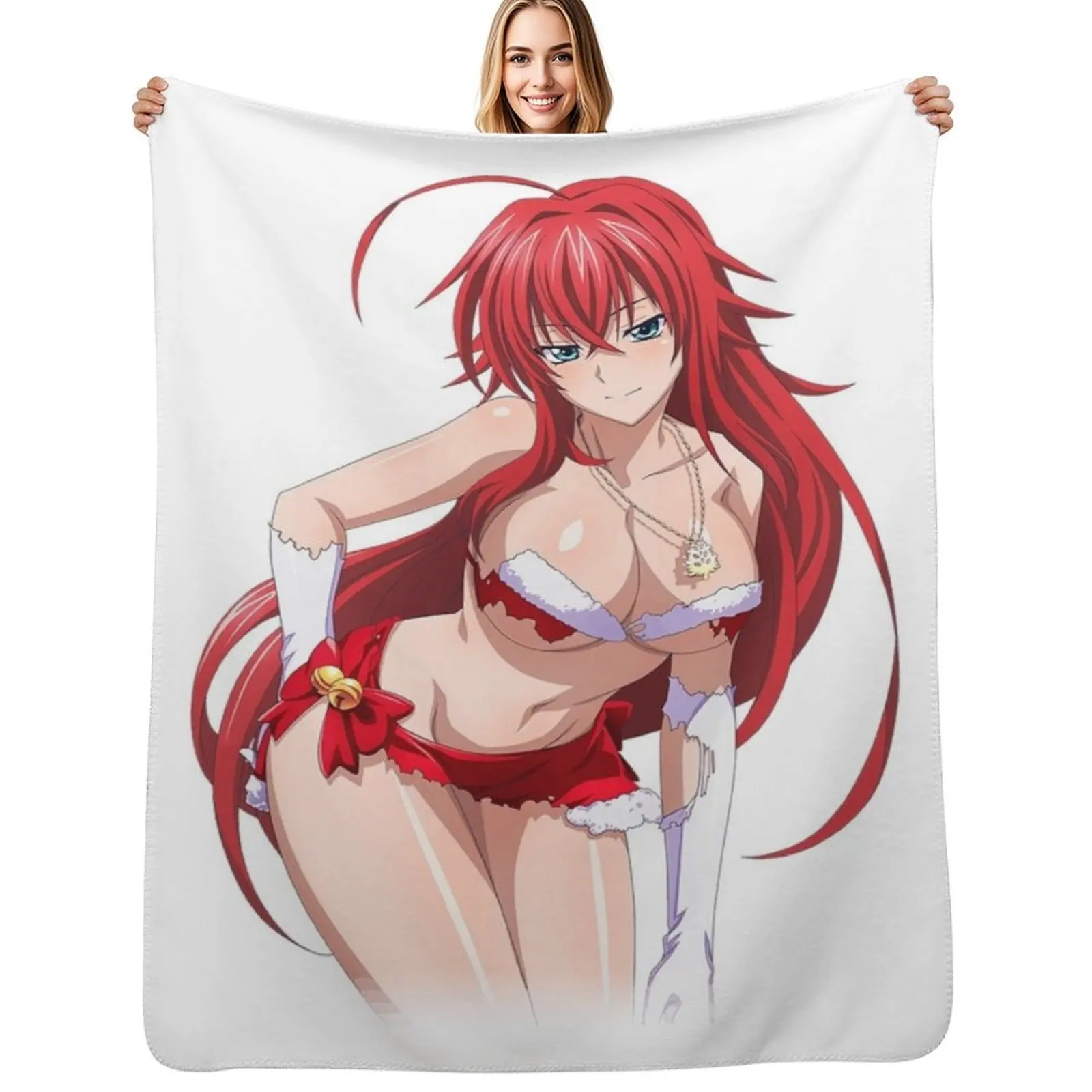 

High School DxD - Rias Gremory Throw Blanket Custom Stuffeds Comforter Tourist Blankets