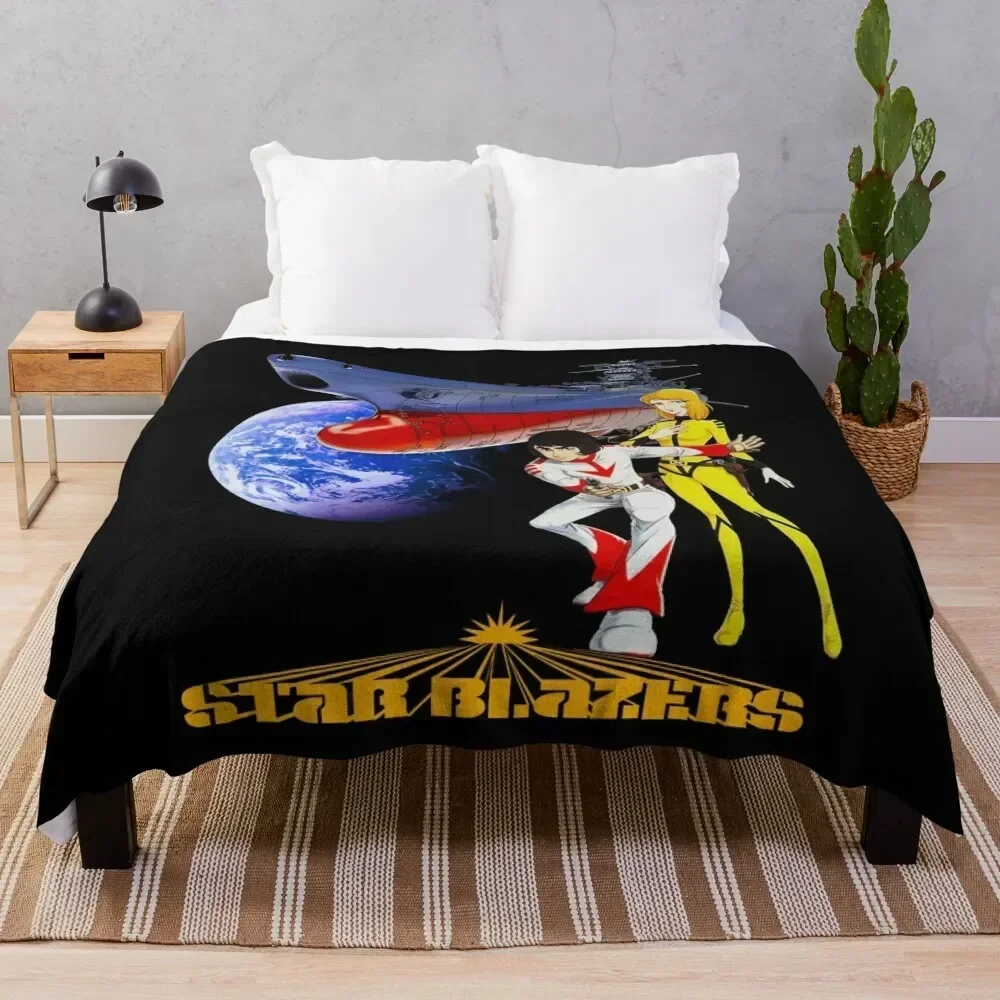 

Star Blazers Classic T-Shirt Wild Star And Nova Throw Blanket Warm Plush Fuzzy Blanket for Living Room