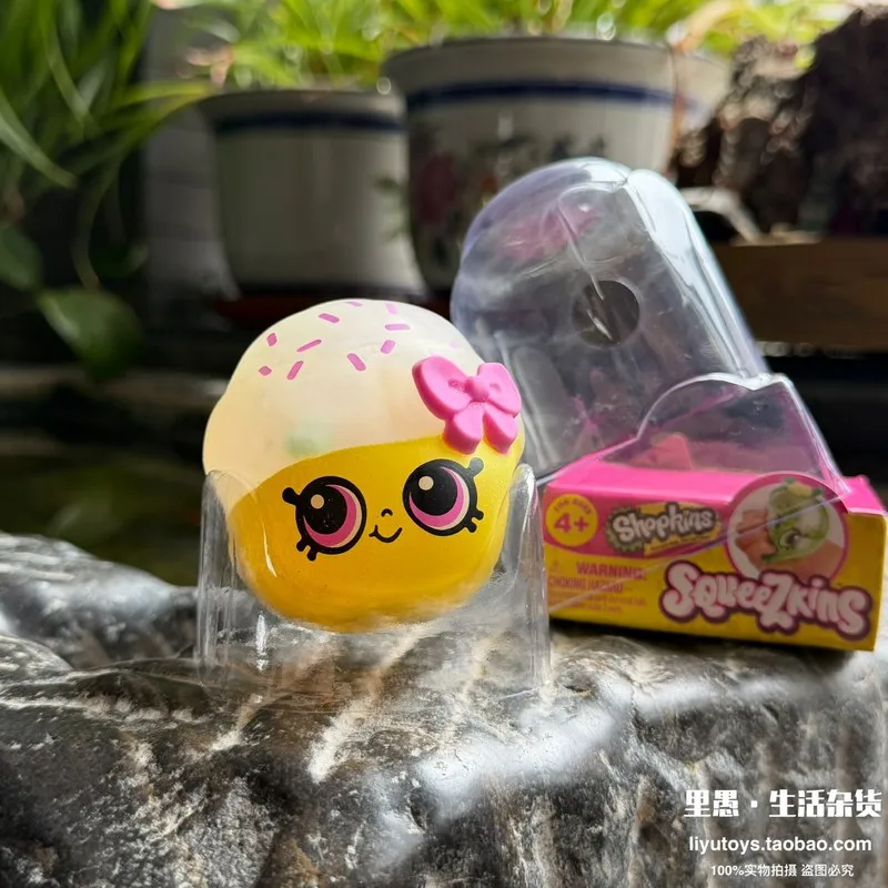 Brinquedos de Apertar Shopkins Shopping Elves de Cola Macia, Vintage, Ligeiramente Defeituosos, para Alívio do Estresse e Diversão ao Apertar, Em Estoque