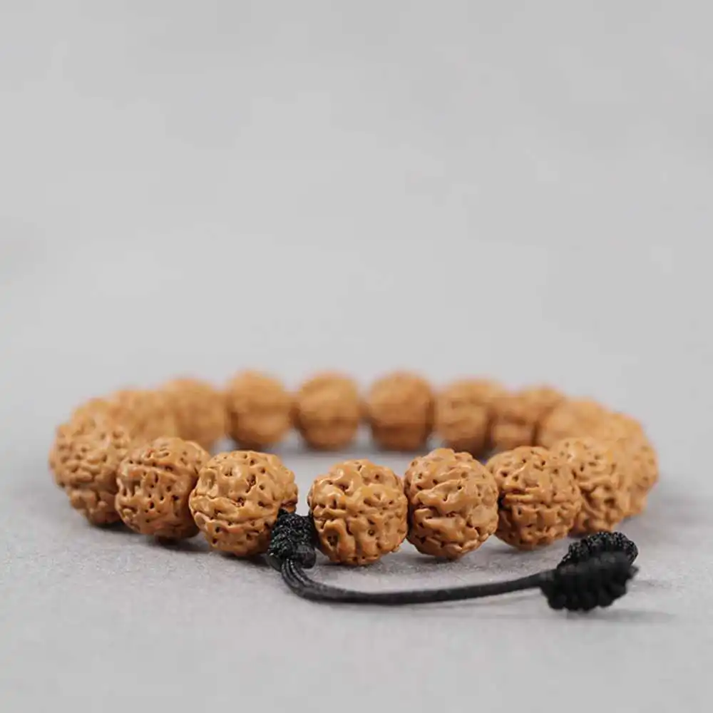 Rudraksha Mala 10mm Beads Buddhism Bracelet Energy Men's Chakra Restore Men's Prayer Handmade Inspiration Yoga