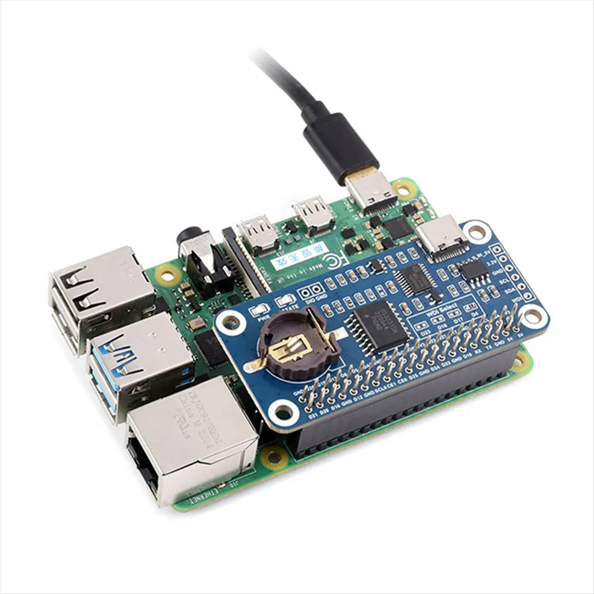 2026 جديد + لـ RTC WatchDog HAT(B) لوح تمديد ساعة الوقت الحقيقي على متن DS3231SN RTC رقاقة للنانو #4