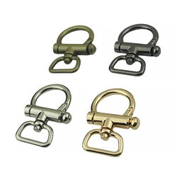 solid metal sweden nautical snap pull lock carabiner hook shackle 20mm swivel D connector DIY Keychains bag strap