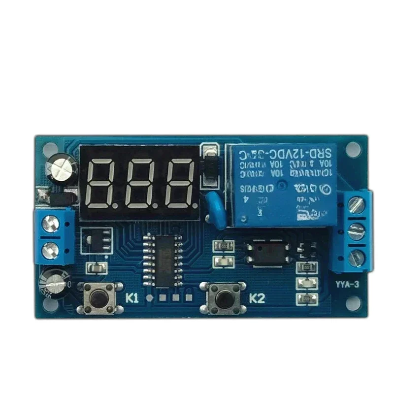Loop relay module delay switch timer screen flashing controller