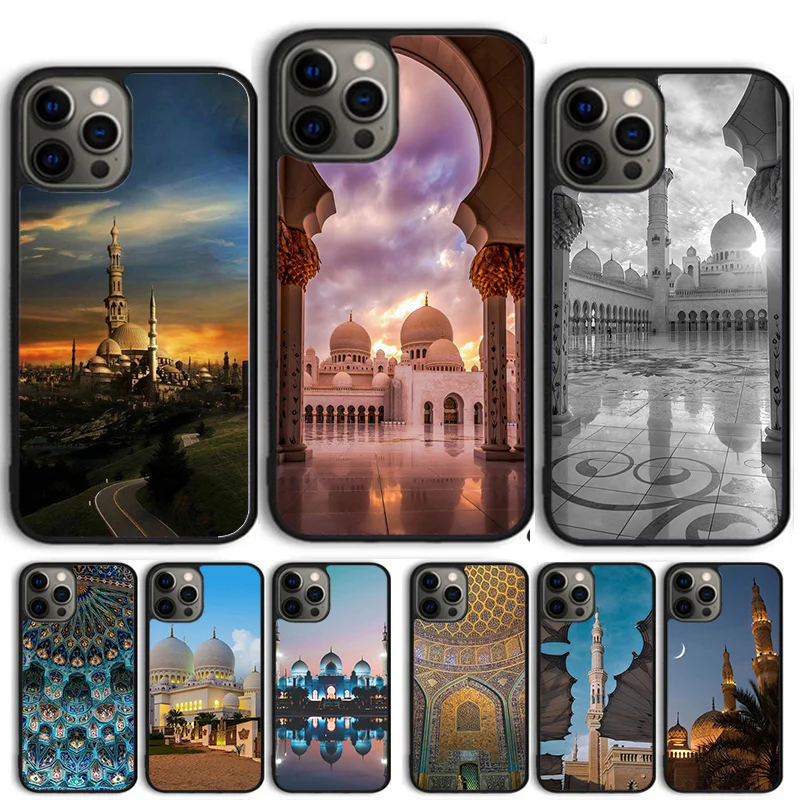 Islam Muslim Mosque Phone Case for iPhone 16 15 SE2020 6 7 8 Plus for Apple 13 11 12 14 Mini Pro Max Cover coque fundas Shell