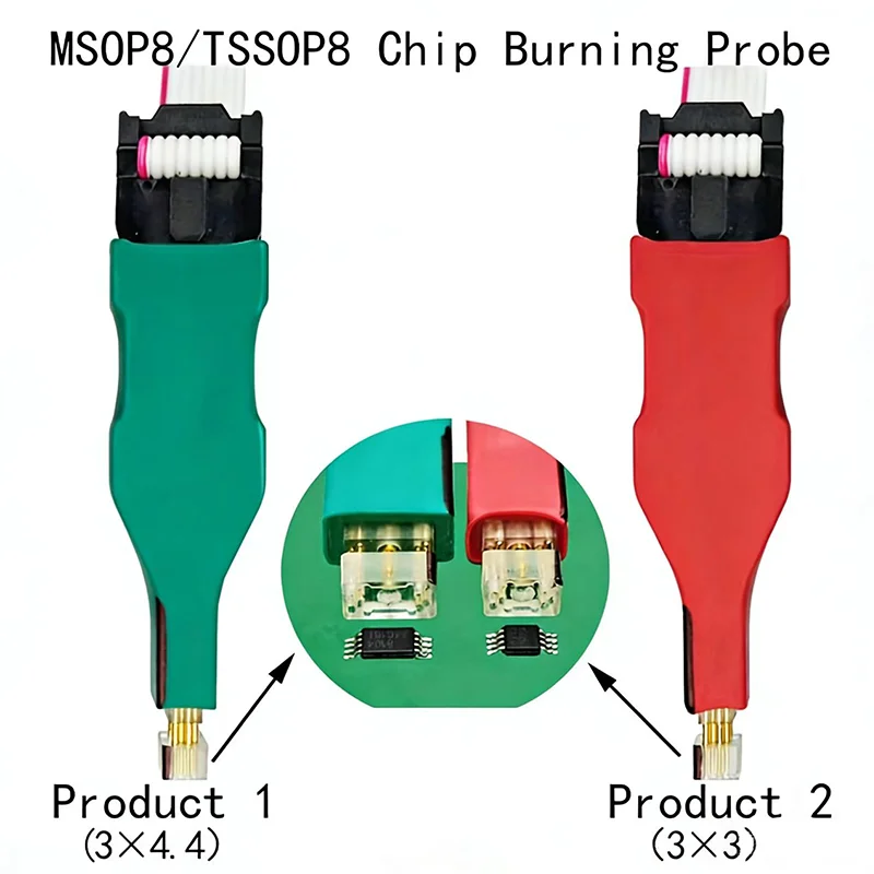 1Pcs TSSOP8/MSOP8 Non-Removal Probe High Precision Online IC Test Flash Chip Burning Cable