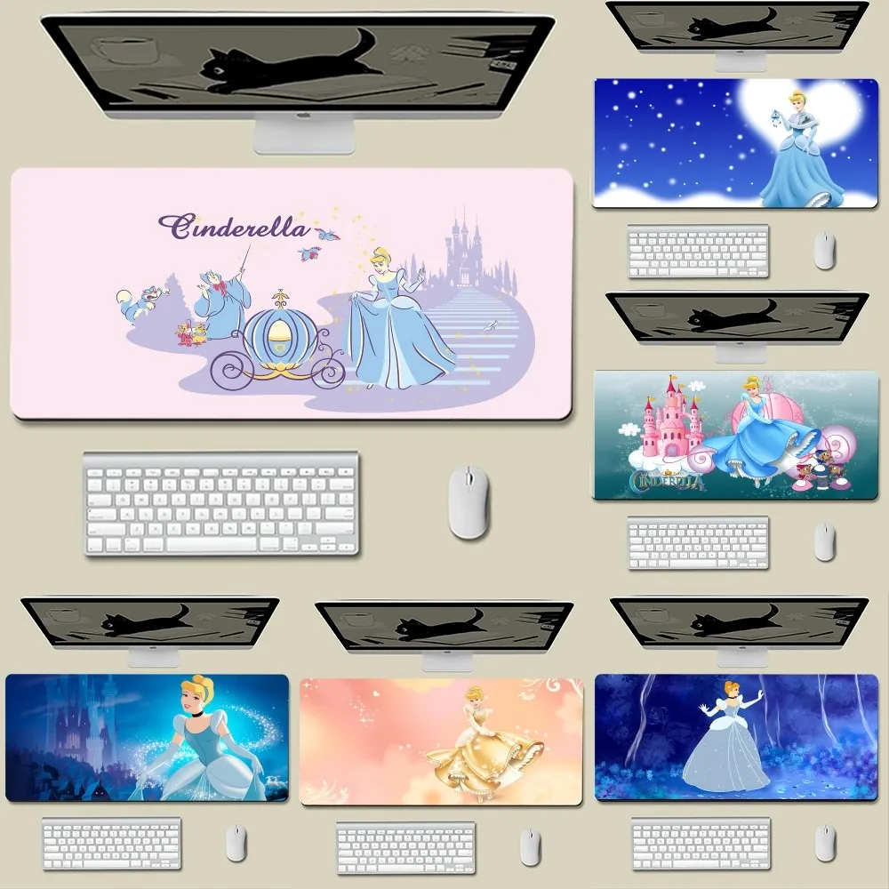 

D-Disney Princess C-Cinderella Mousepad New Arrivals Large Gaming Mousepad L XL XXL Gamer Mouse Pad Size For Keyboards Mat