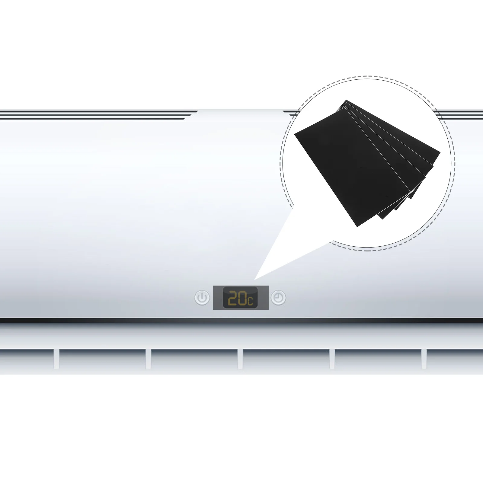 

4Pcs Light Dimming Stickers for LED Devices Blackout Film for Routers Electronics Appliances Noise Rest Self Adhesive