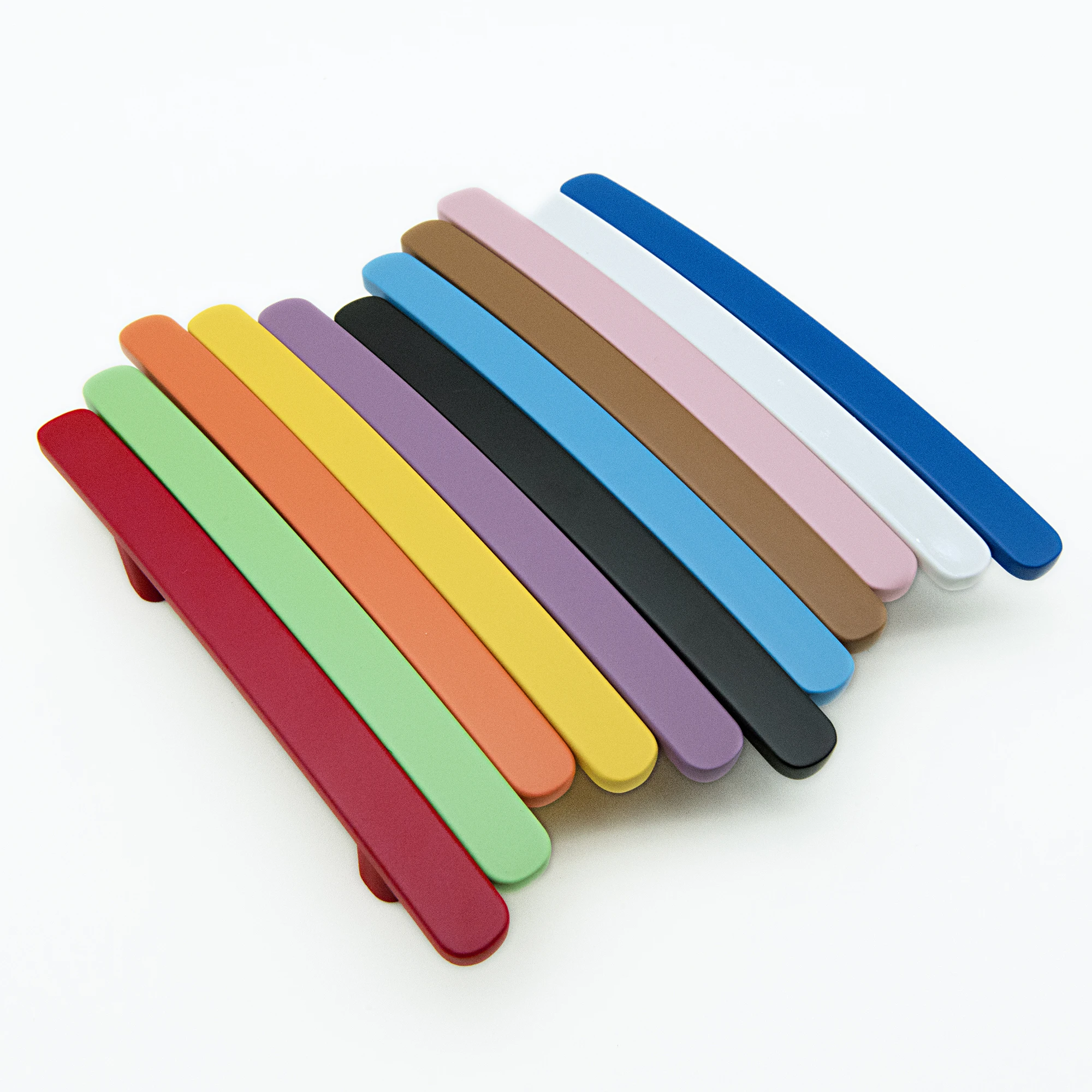 

10PCS Colorful Handles for Cabinets and Drawers Simple Wardrobe Pulls for Children's Room Modern Zinc Alloy Furniture Hardware