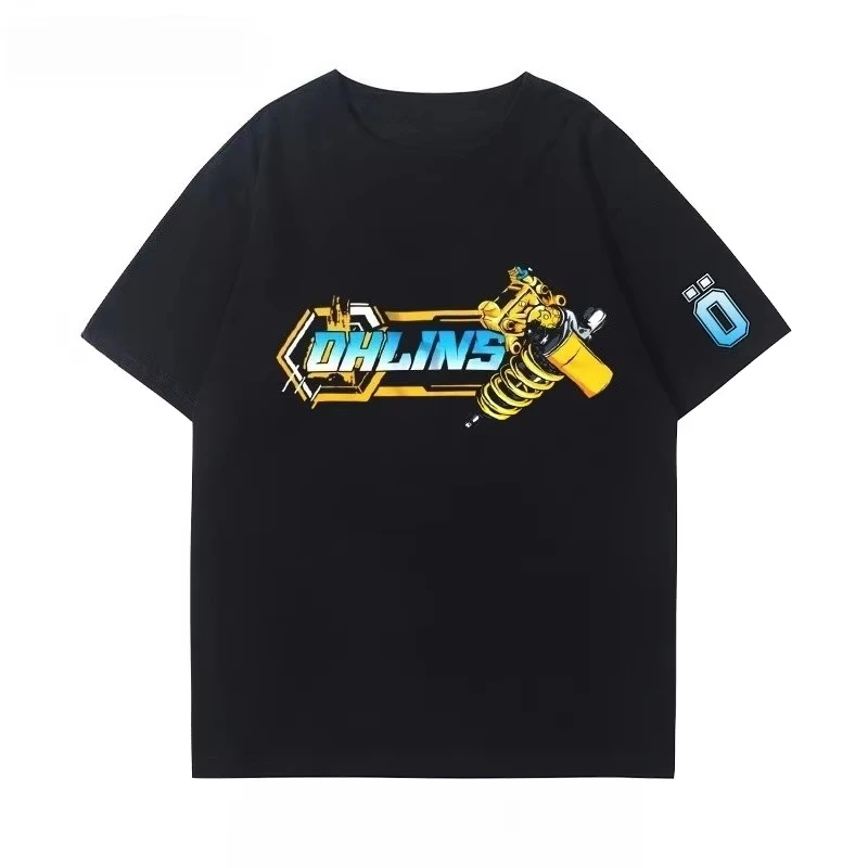 Motorcycle shock absorbers, modified T-shirt clothing, fashionable brands, men's and women's car clubs, comfortable and casual.