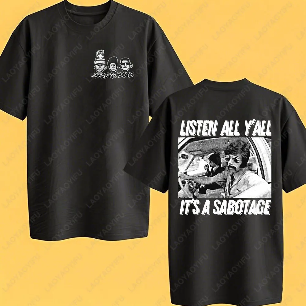 Beastie для мальчиков в стиле хип-хоп, музыкальные графические футболки, винтажные рубашки, хлопковые мужские футболки, новая футболка, женские топы, винтажные летние футболки в стиле Харадзюку