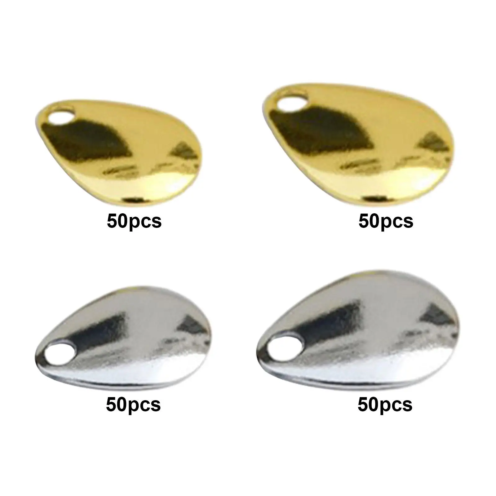 성인용 낚시 블레이드 도구, 송어 연어 낚시 루어 제작, 50 개