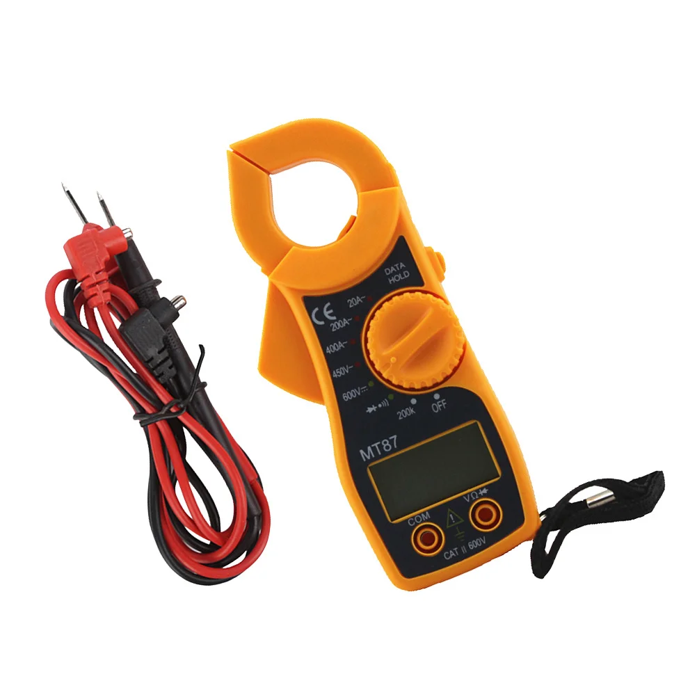 Mt87 الرقمية المتعددة المشبك متر مشبك التيار كماشة قياس متر لون عشوائي مؤشر منخفض حماية الزائد