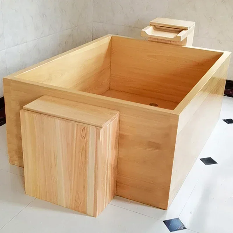 Hotel oak wooden beauty salon wooden bathtub