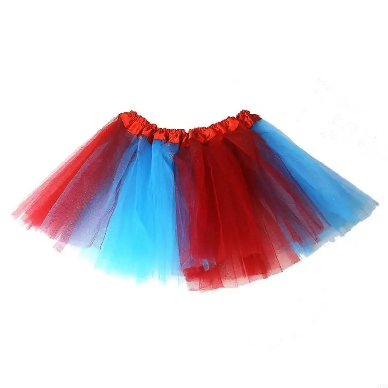 270d jupe colorée tenues arc-en-ciel jupe tutu courte jupe en tulle doux costumes