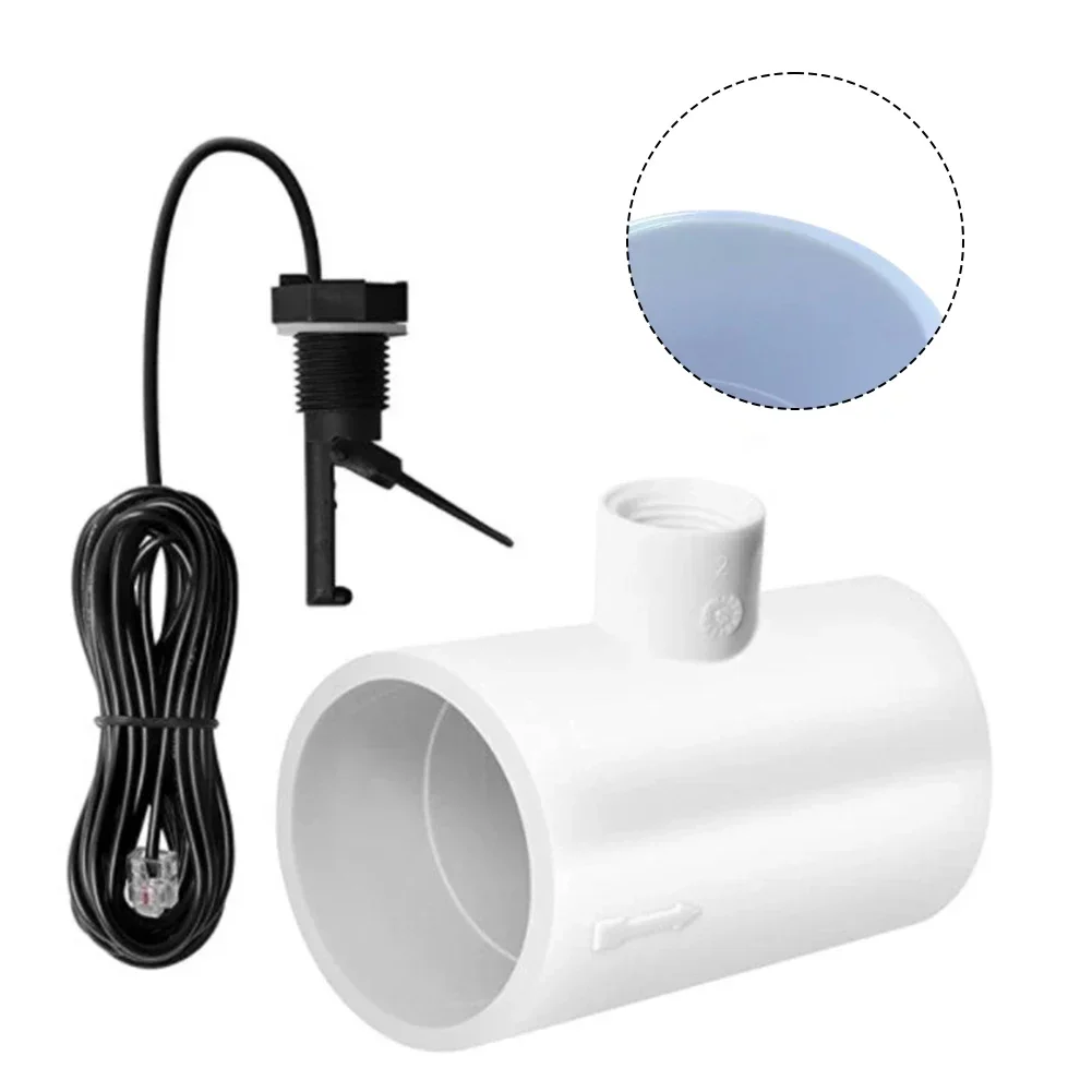 Pool Flow Switch With T-connector And Reliable Water Flow Sensor, Comes With A 4.5-meter Cable Flow Switch Assembly Tools