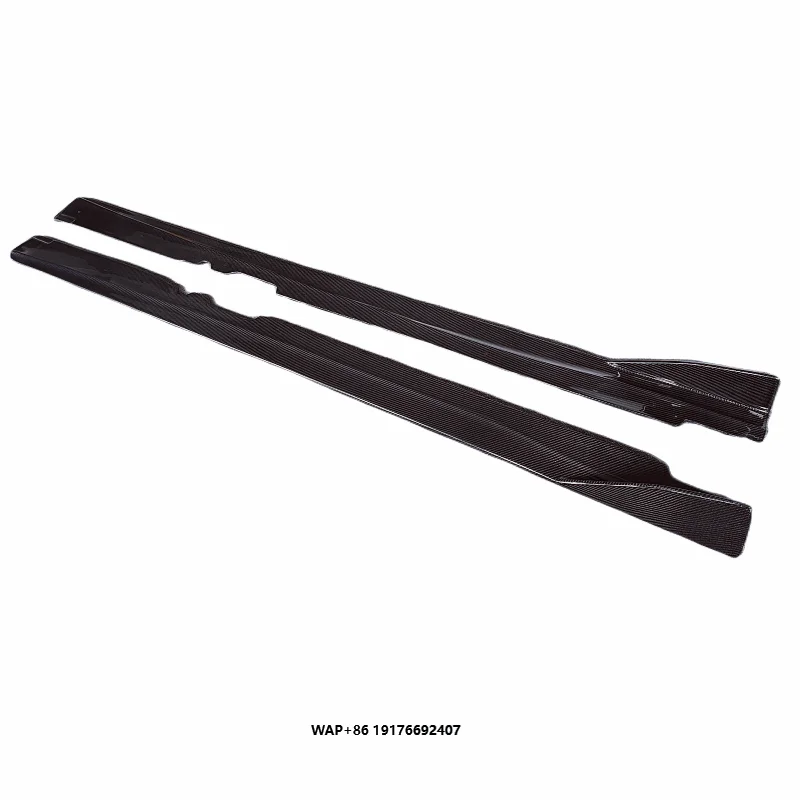 

True Carbon Fiber RZ Style Side Skirts Side Lower Spoilers for 2013+ F12 Body Kit Front Bumper Edge Rear Diffuser