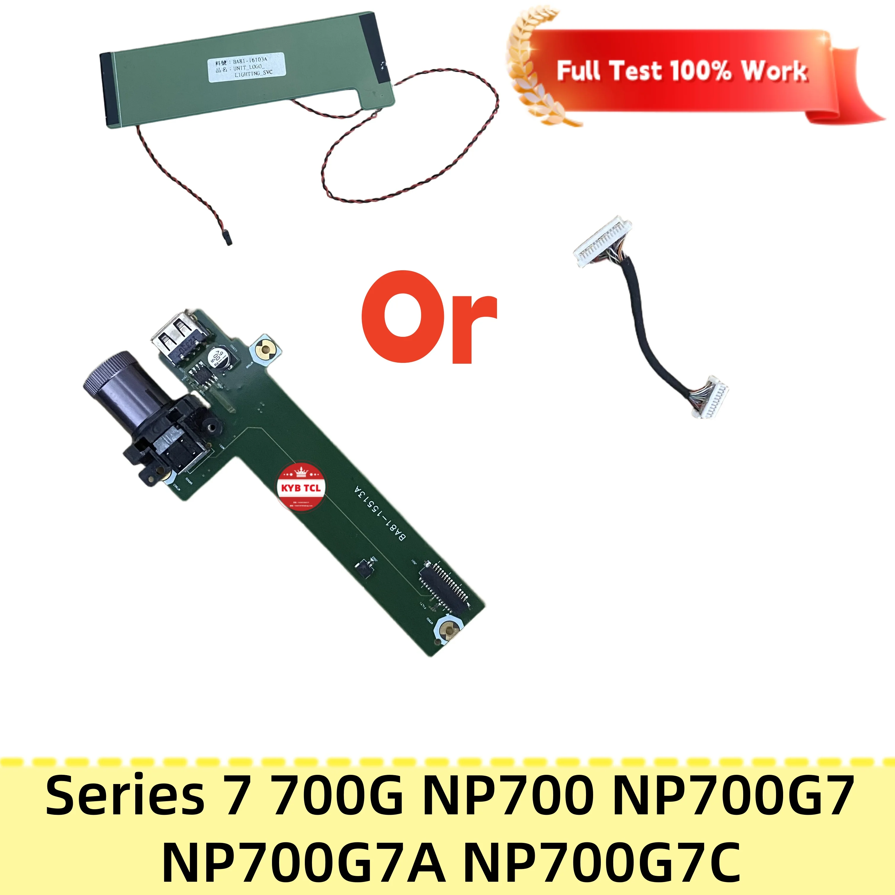 BA81-15513A BA81-16103A Placa Sub USB Jog Dial com Cabo ou Placa de Iluminação Unit-Logo com Cabo para Samsung Série 7 700G NP700 NP700G7 NP700G7A NP700G7C