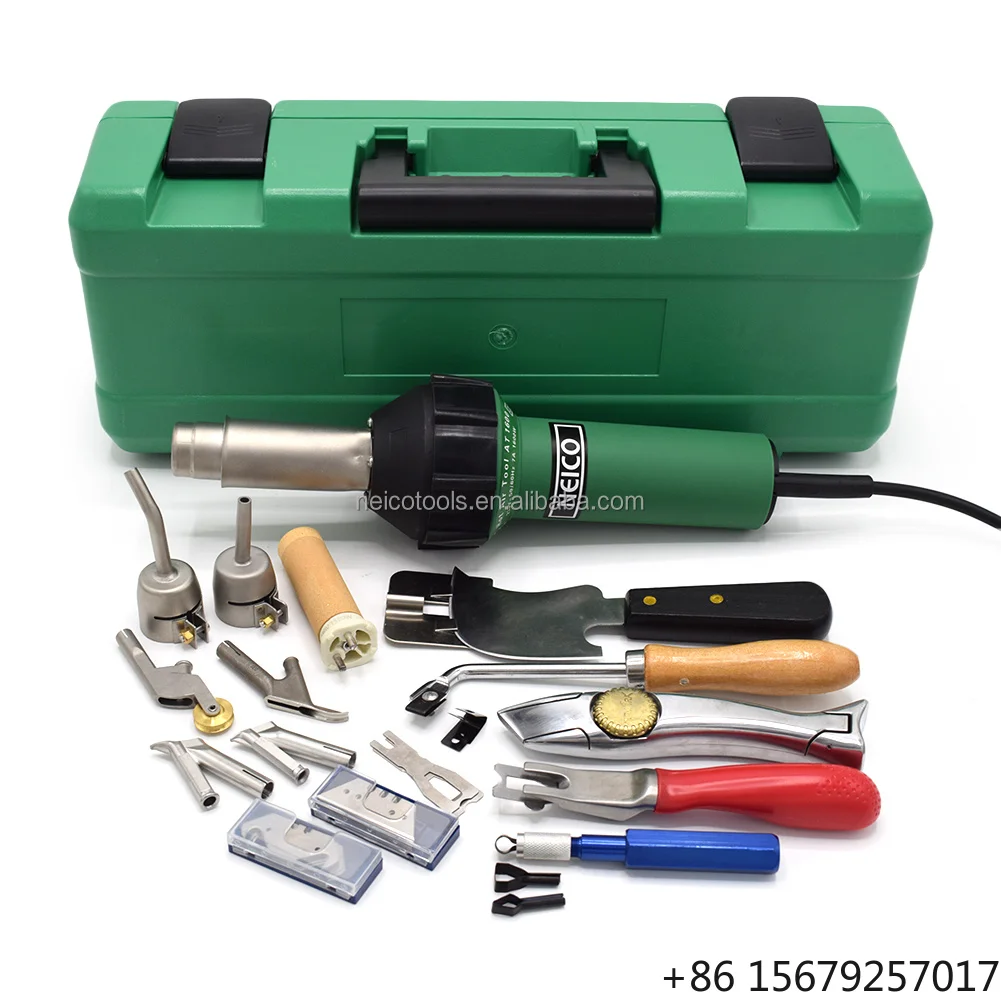 Professional Flooring Weld Kits,Handheld Plastic Flooring Weld Kits,Welding Gun with Tool Kits, 1600W Hot Air Weld Heat Gun Kits