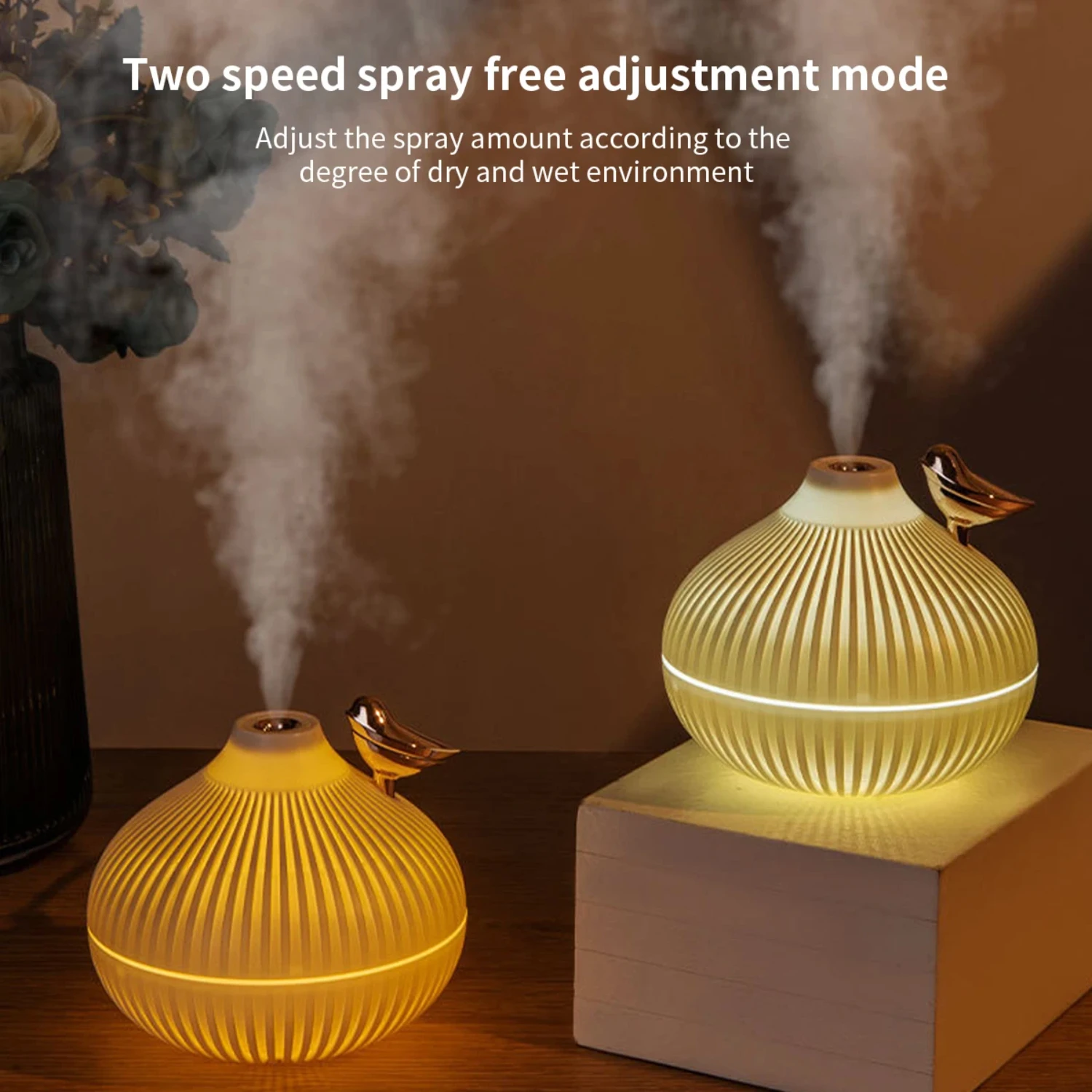 New rtable USB Night Light Aromatherapy Essential Oil Diffuser: Compact, Convenient Hydration Mist Air Humidifier for Office Bed