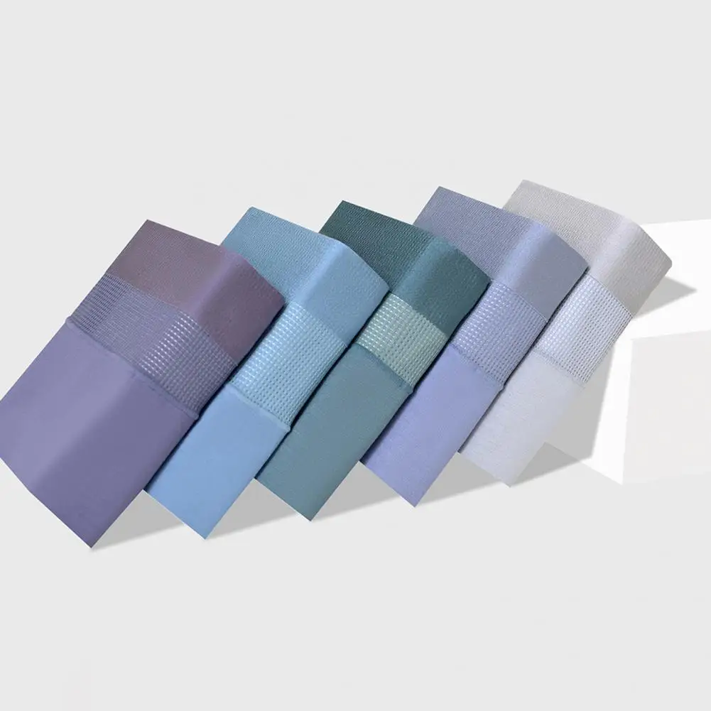 ملابس داخلية مريحة للرجال سراويل داخلية بوكسر مشروط للرجال مع تصميم شبكي مسامي وحزام خصر مطاطي للارتداء اليومي بلون سادة