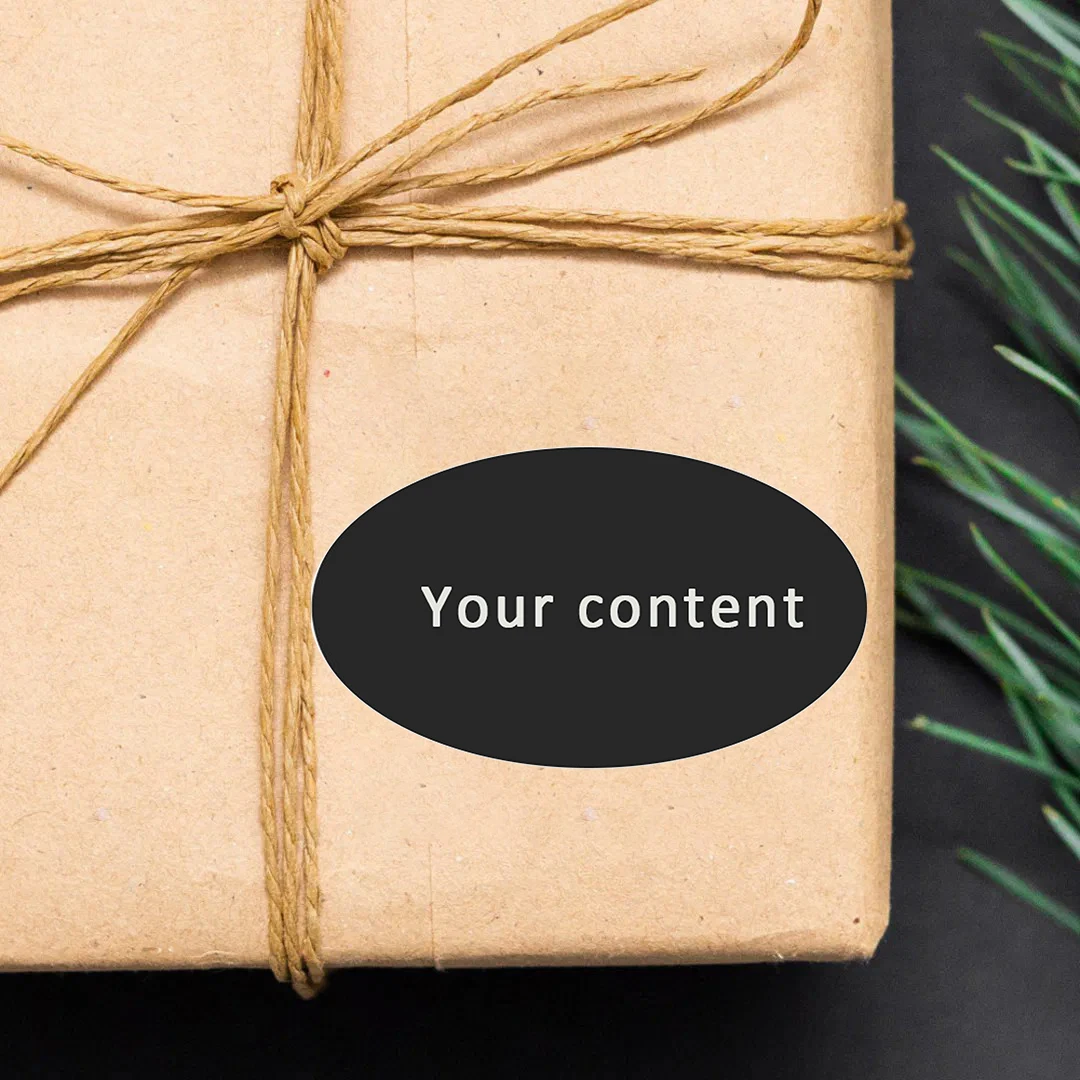 90PCS custom oval stickers, suitable for various occasions