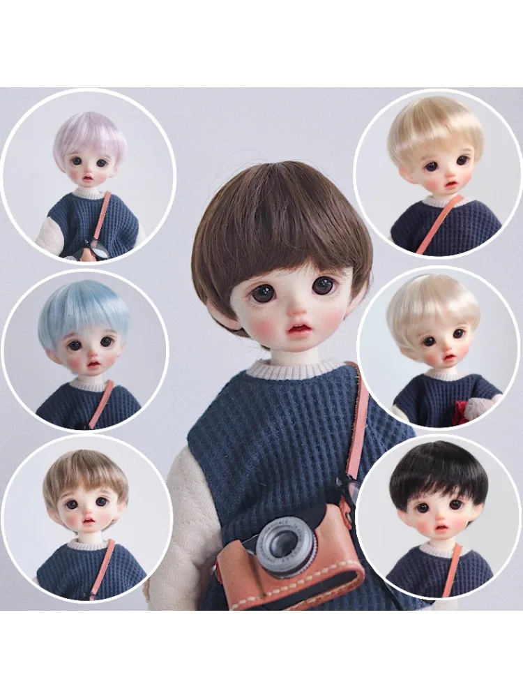 

BJD Soft Short Wigs for Blyth 1/8 1/6 1/4 1/3 Uncle Doll Wig HM1