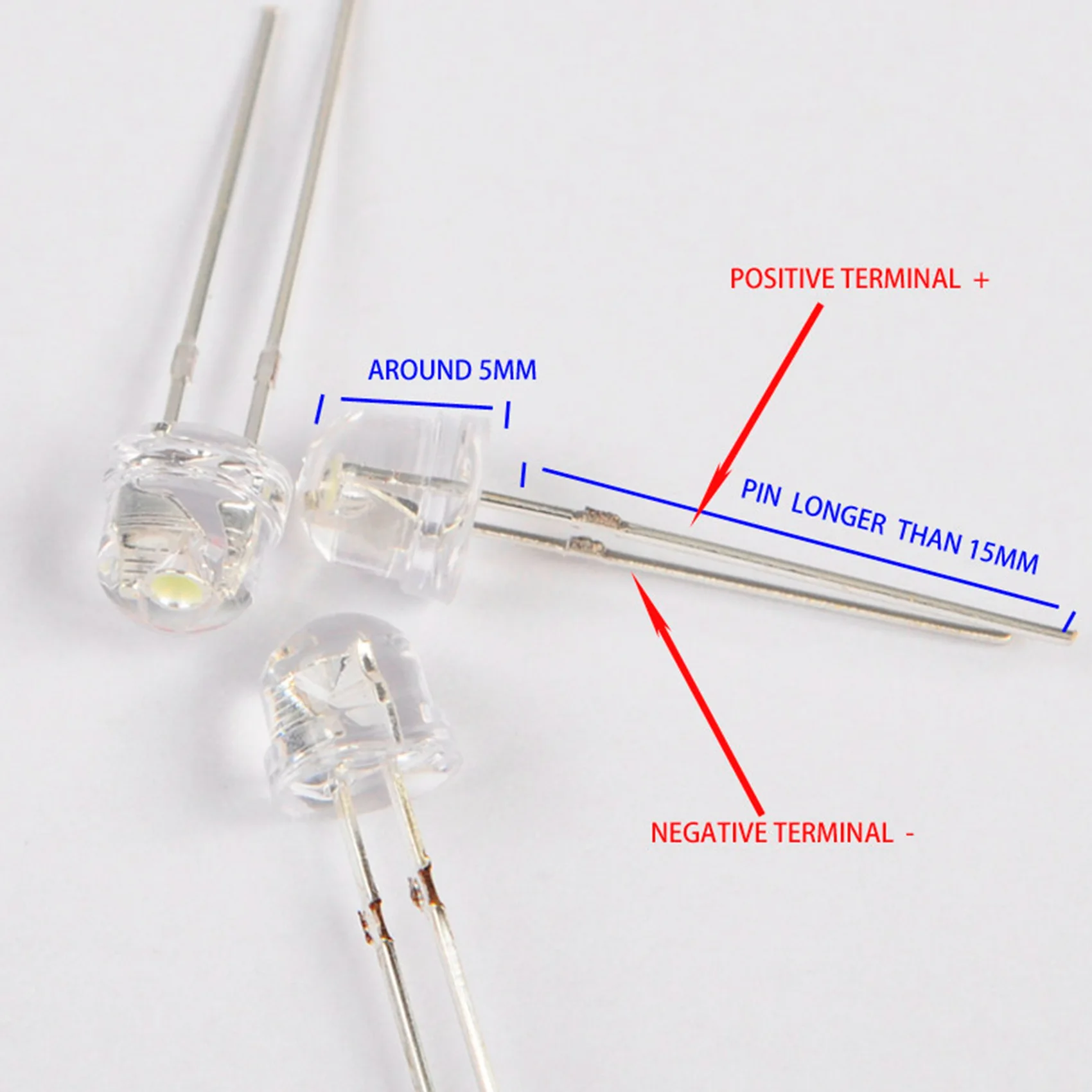 Diodo emissor de lâmpada de luz brilhante BAAG-LED, 140 peças, DC 3V-6V, 5Mm, branco