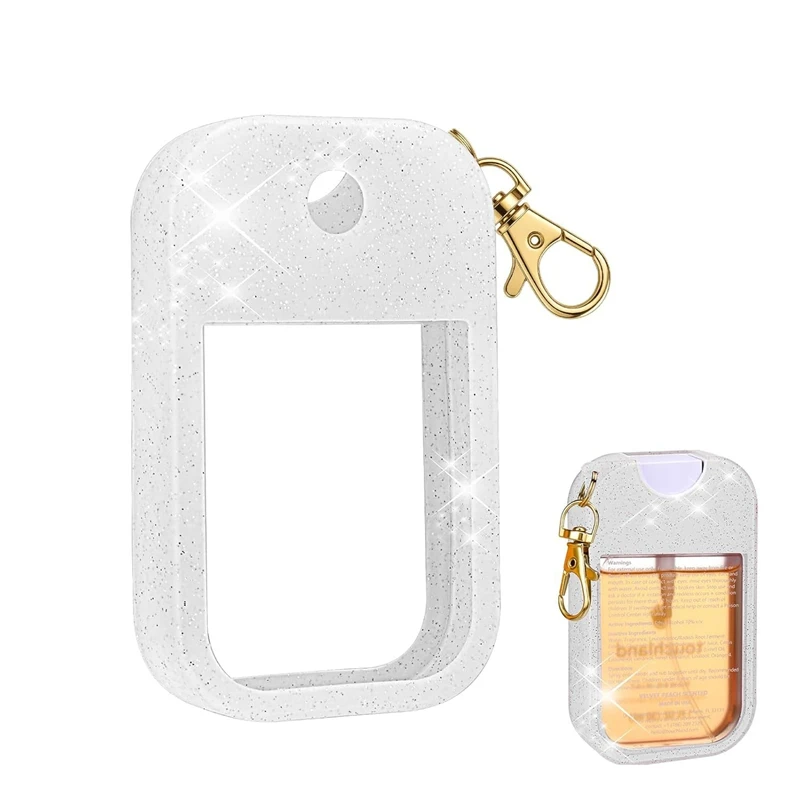 タッチランドハンドウォッシュジェルケースポータブル消毒スプレー 1OZ30ml アクセサリーシリコン保護ケースペンダントお土産ギフト