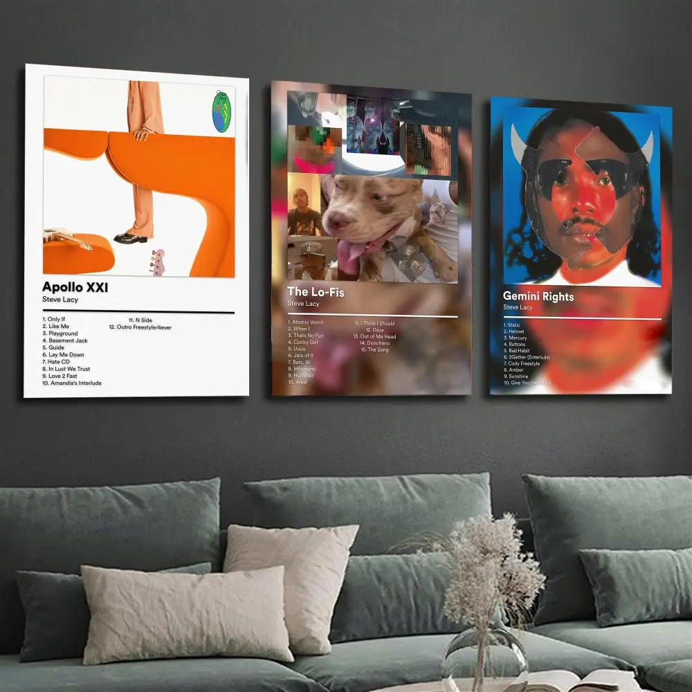 Singer S-Steve Lacy Poster Modern  Wall Art Aesthetic Minimalist Bedroom Decor Cafe Home Gift