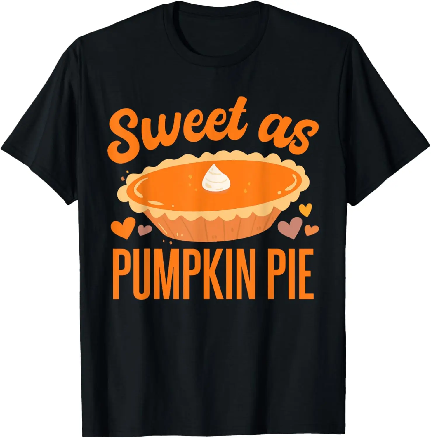 Sweet As Pumpkin Pie Kids Toddler T-Shirt 100% Cotton Trendy Y2K Short-Sleeve Tee – Soft, Quick-Drying, & Moisture-Wicking;