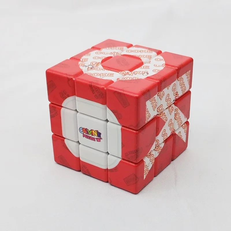 Calvin's Yummy Icy COKE 3x3 Cube Ice Cola Motif 3x3 Cube Magique Puzzle et Loisirs Cadeau Jouet Fidget Toys