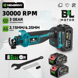 NEWBENY Brushless Drywall Cut Out Tool Cordless 3 Gears Efficient Cutting Wood Drywall Sheetrock Wood For Makita Battery Pin