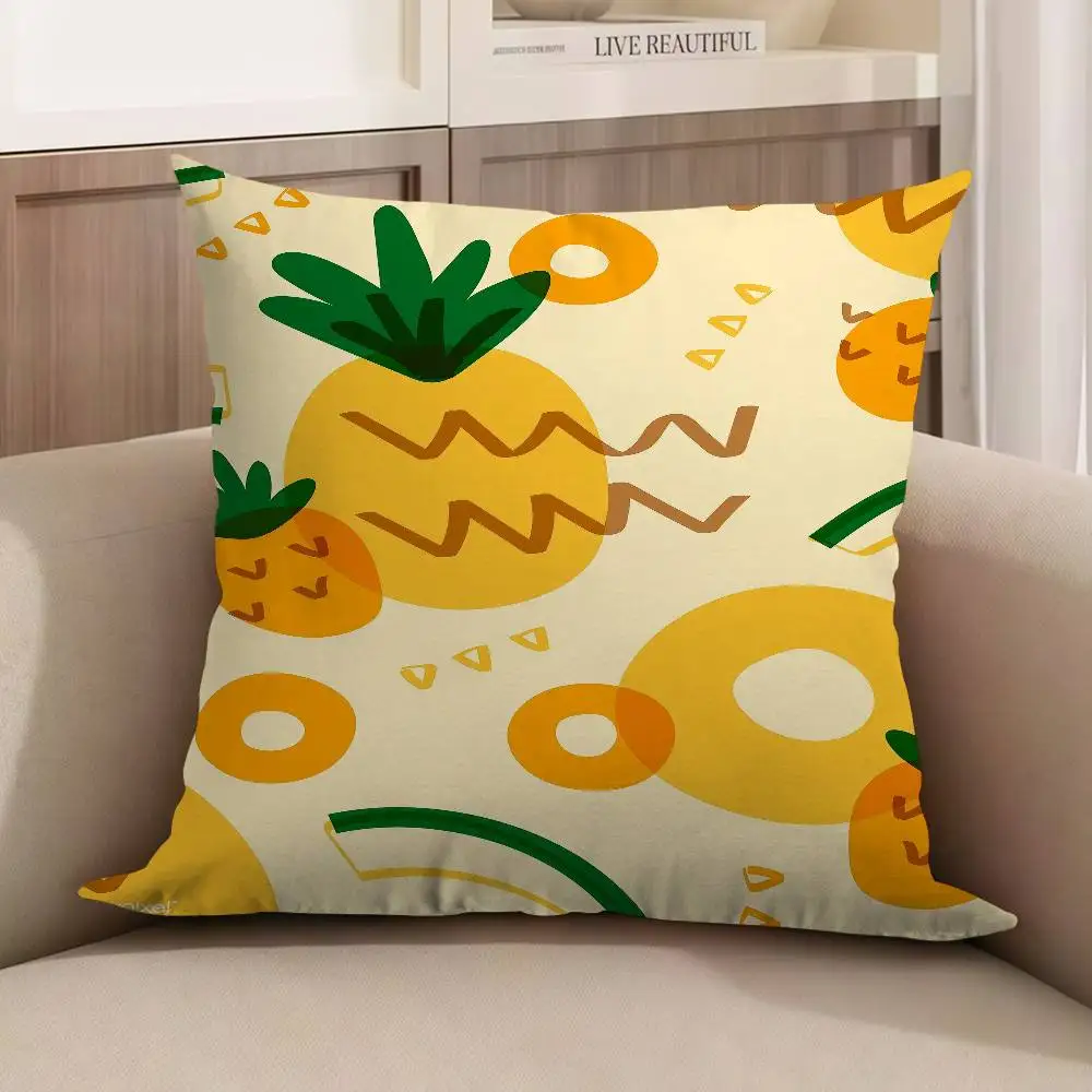 

Minimalist Pineapple Pattern Pillow Cover Sofa Cushion Cover Home Room Decoration Children Gift