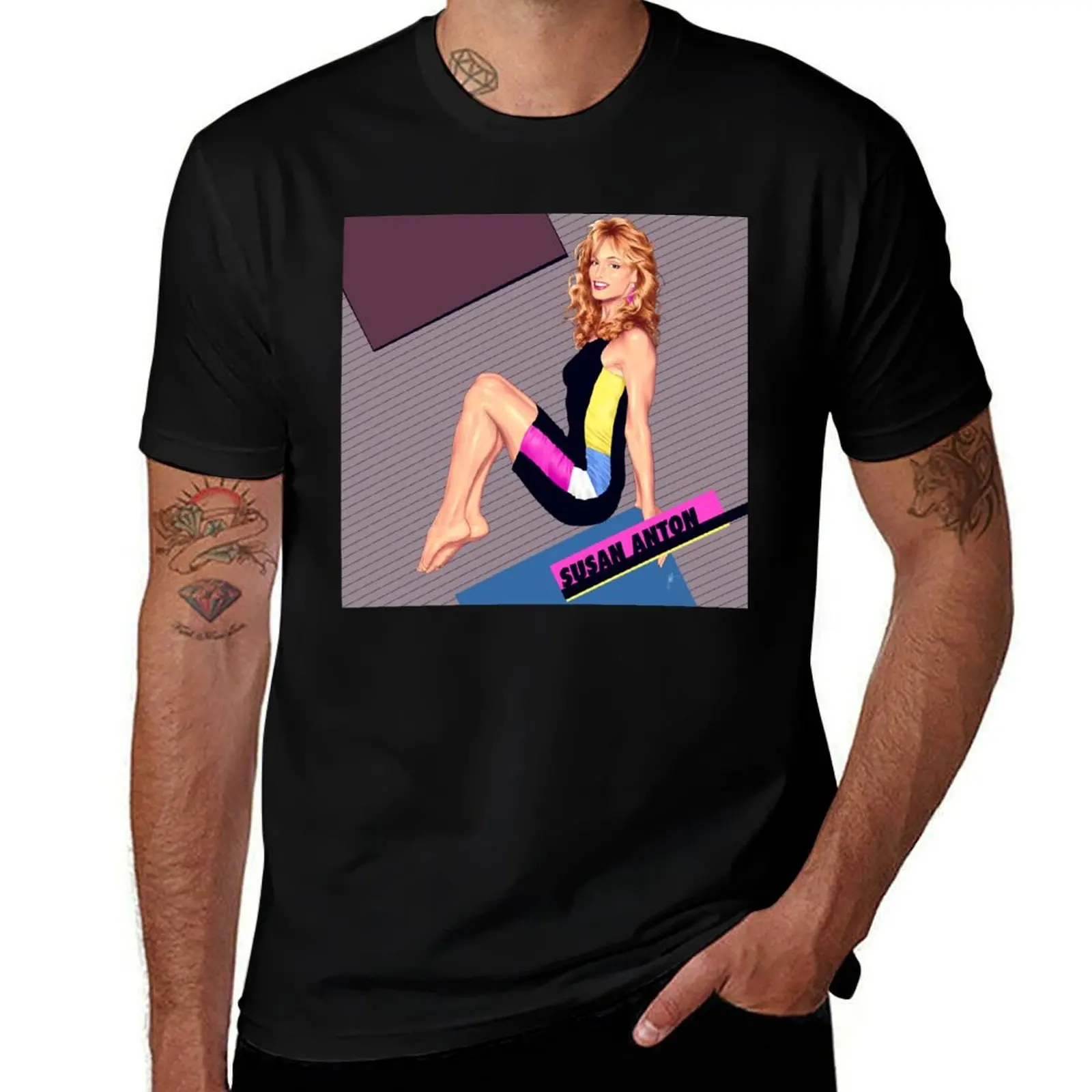 

Susan Anton T-Shirt korean fashion Anime t-shirt aesthetic clothes mens plain t shirts