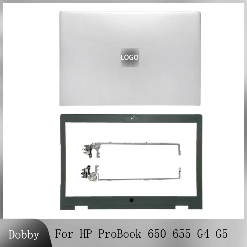 

Original New For HP ProBook 650 G4 650 G5 655 G4 G5 Laptop LCD Back Cover Top Rear Lid LCD Hinges Front Beze Frame Silver Case