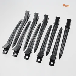 10Pcs Black Duckbill Clips Gold Single Prong Alligator Hair Clip Duckbill Section Clips Metal Alligator Clips For Hair Styling