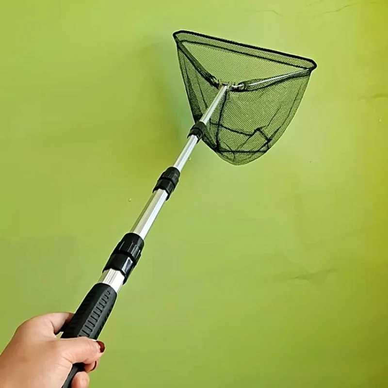 1pc-130cm-liga-de-aluminio-posicionamento-telescopico-dobravel-rede-de-pesca-portatil-triangular-rede-de-pesca-colher-de-pesca-verde-escuro