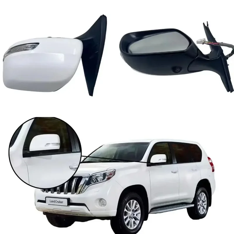 Top Selling Auto Folding Side Mirrors 360 Camera Rearview Mirror For For For Toyota Prado Land Cruiser