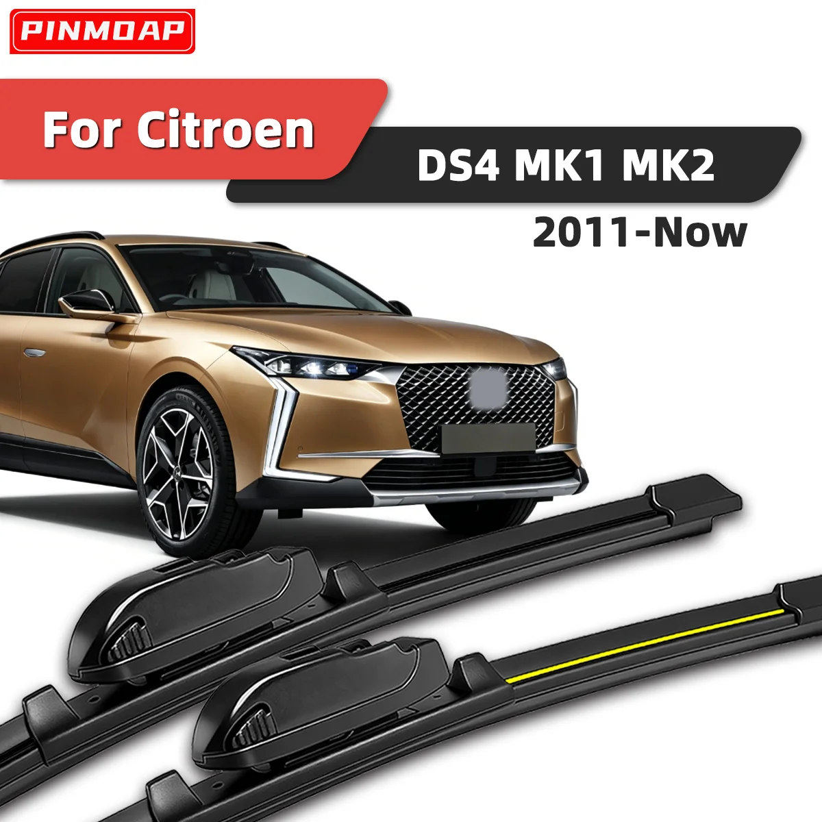 

2PCS Front Windshield Wiper Suitable For Citroen DS4 MK1 MK2 2011-Now Front Windshield Silent Wiper Automotive Parts 2025 2024