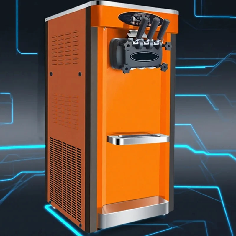 Crushers Shavers Commercial Soft Ice Cream Makers Machine Electric Ice Cream Vending Machine Stainless Steel Sundae Ice Crea