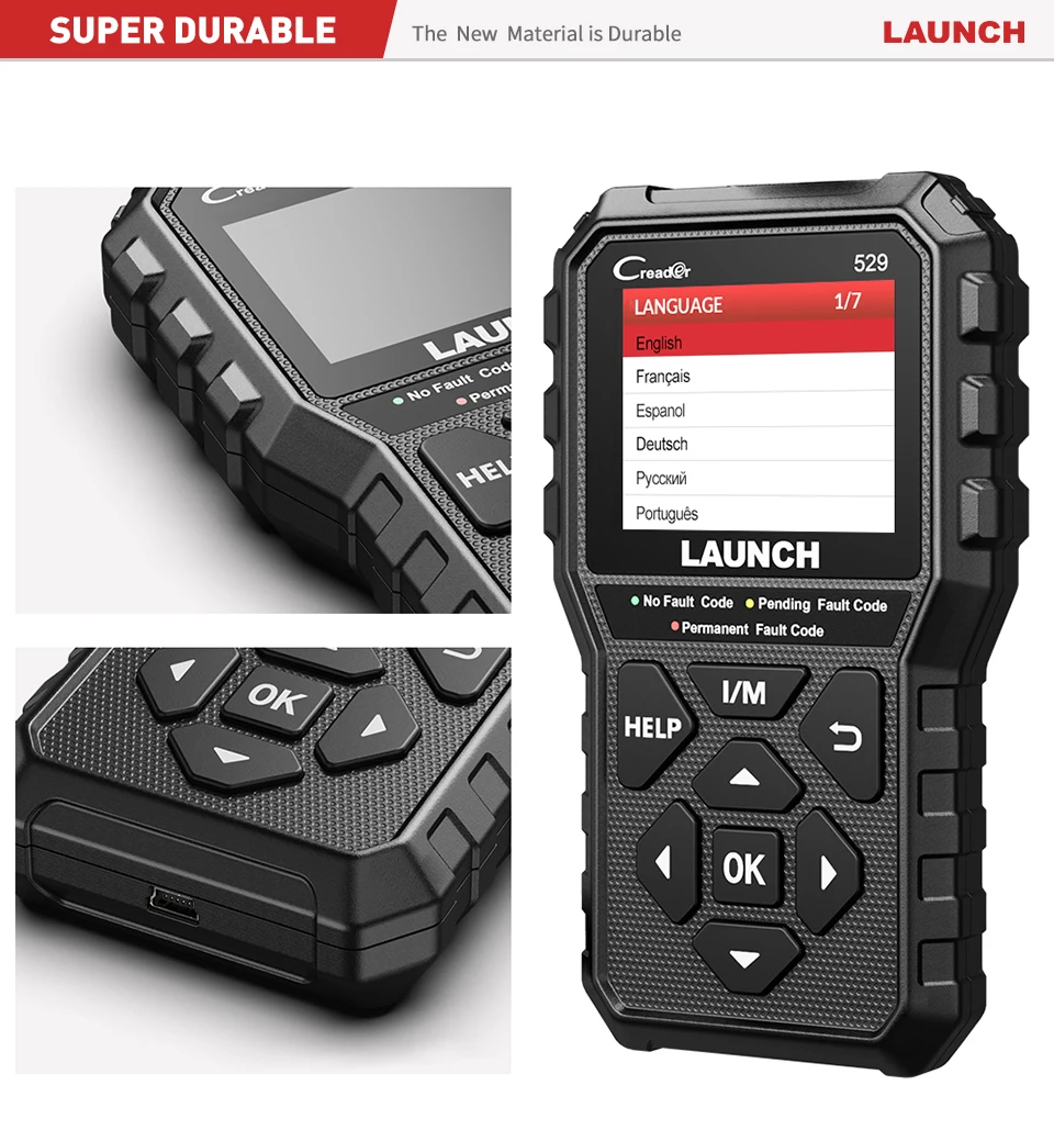 LAUNCH CR529 OBD2 Codeleser Creader 529 Scanner Kfz-Diagnosegerät OBDII Codeleser Fehlercodeleser OBD2 Scan-Tool – Detail 10