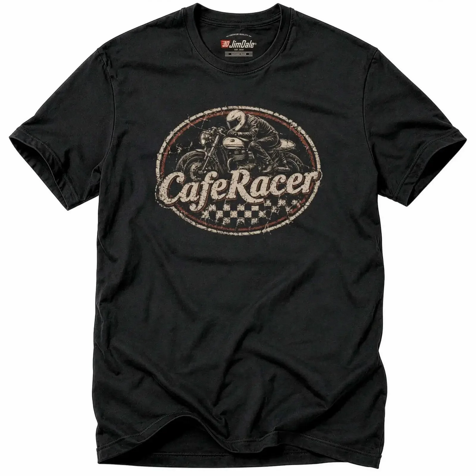 Biker T Shirt Cafe Racer Vintage Motorcycle Petrolhead Retro Garage Organic Heavyweight vintage Washed designer clothes