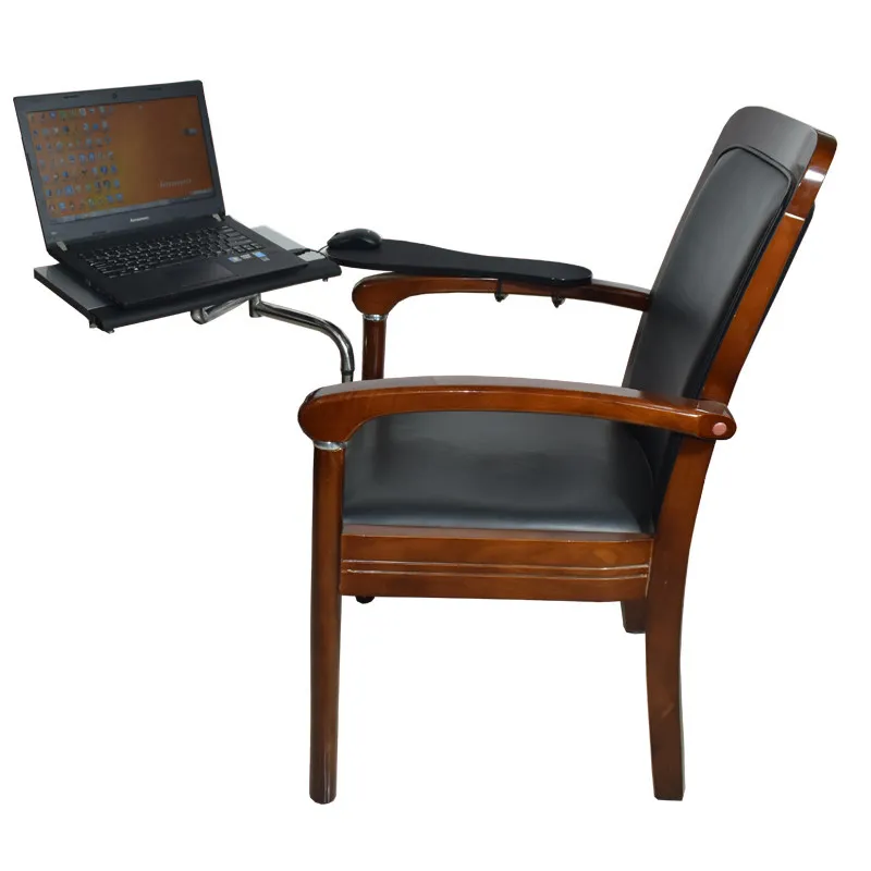 Full-Range Rotating Computer Stand Multi-Angle Keyboard Tray Lifting Foldable Mouse Holder Distance Adjustable Office Work Desk