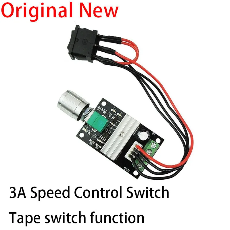 1PCS DC 6V 12V 24V 28V 3A PWM Motor Speed Controller Adjustable Speed DC Motor Driver Forward Reverse Switch