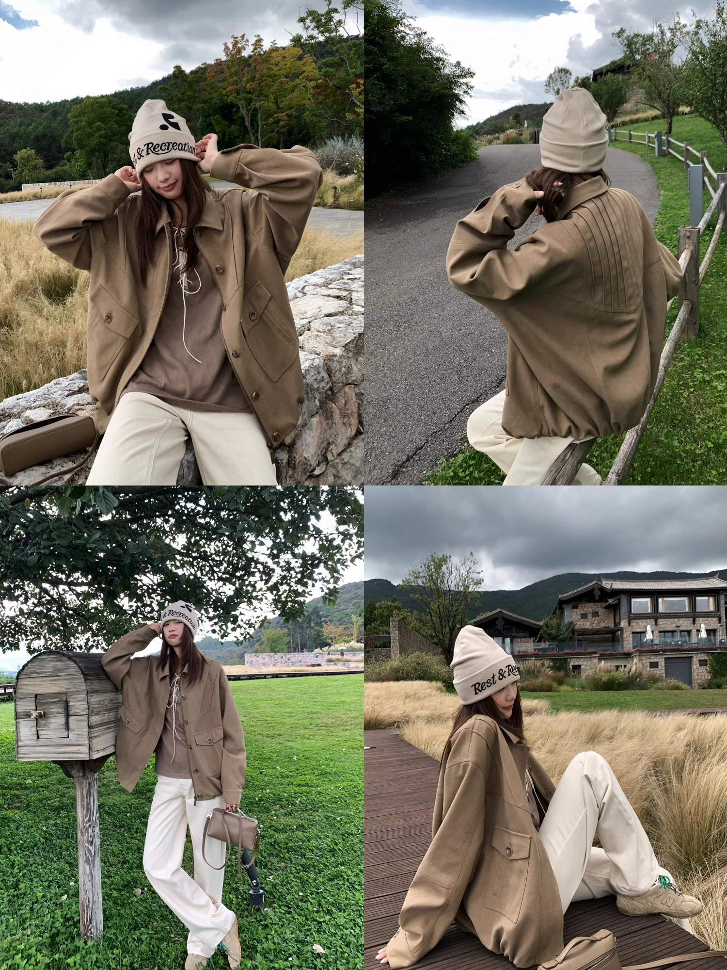 

Свободная замшевая куртка для женщин в винтажном стиле с квадратным воротником, 3D-эффектом, повседневная, модная, осенняя, из полиэстера, с длинными рукавами