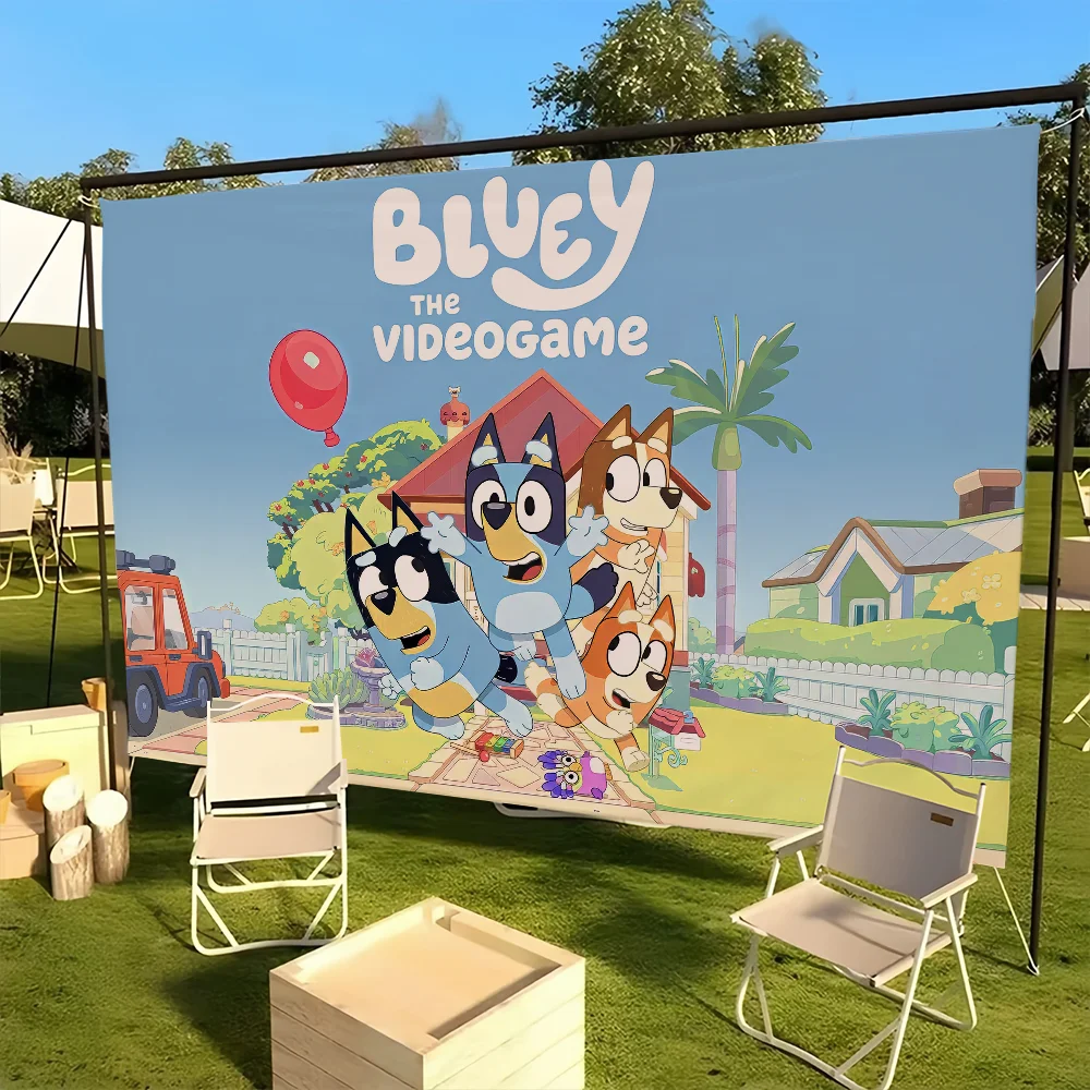 Cartoon Cute flag For Picnic Art Home Decoration Party Outdoor Camping B-Blueys-S Banner